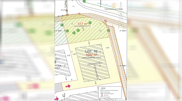 Ma-Cabane - Vente Terrain Mérignies, 1559 m²