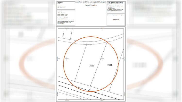Ma-Cabane - Vente Terrain MERY SUR CHER, 3222 m²