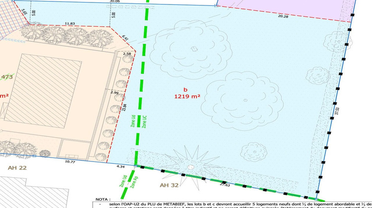 Ma-Cabane - Vente Terrain METABIEF, 1400 m²