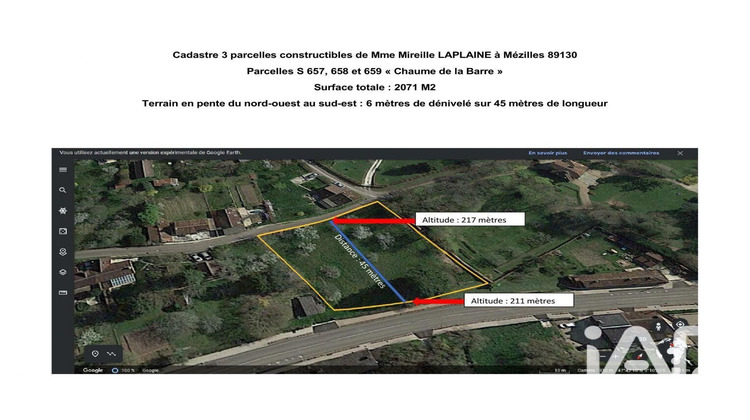 Ma-Cabane - Vente Terrain Mézilles, 2071 m²