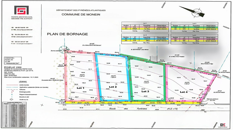 Ma-Cabane - Vente Terrain Monein, 1456 m²