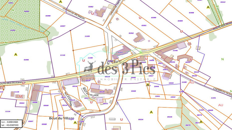 Ma-Cabane - Vente Terrain Montastruc-de-Salies, 2600 m²