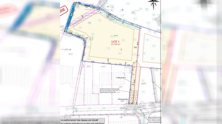Ma-Cabane - Vente Terrain Montferrier-sur-Lez, 1745 m²
