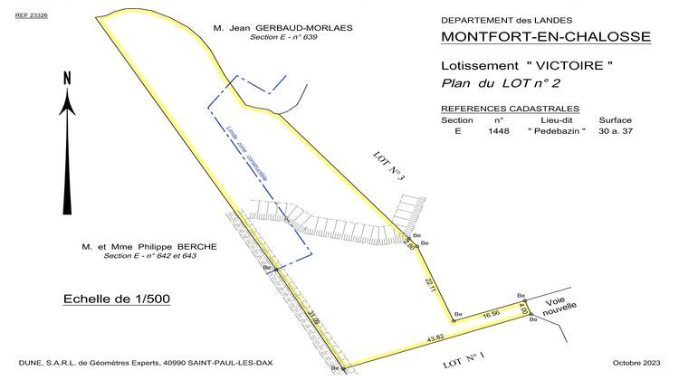 Ma-Cabane - Vente Terrain Montfort-en-Chalosse, 2536 m²