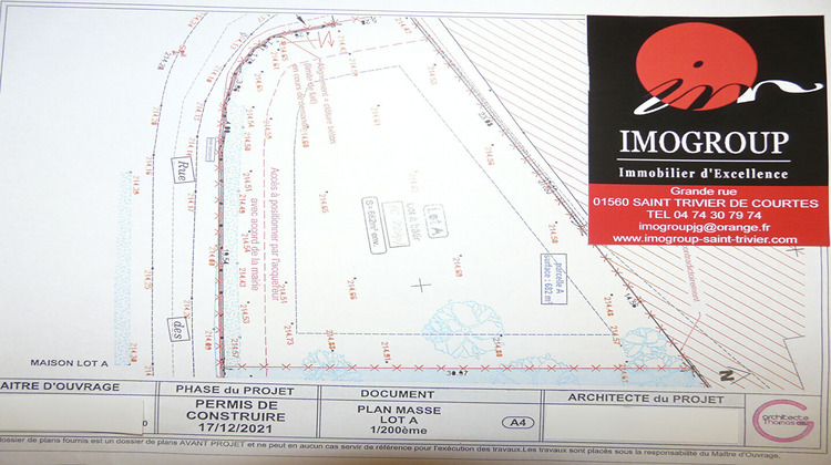 Ma-Cabane - Vente Terrain MONTREVEL-EN-BRESSE, 682 m²