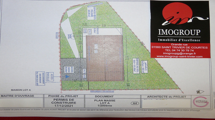 Ma-Cabane - Vente Terrain MONTREVEL-EN-BRESSE, 682 m²