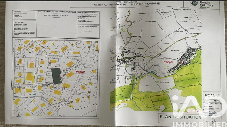 Ma-Cabane - Vente Terrain Morfontaine, 600 m²
