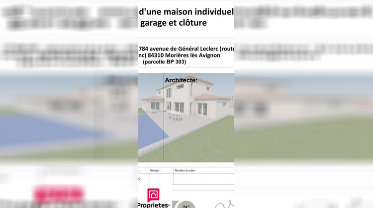 Ma-Cabane - Vente Terrain MORIERES LES AVIGNON, 627 m²