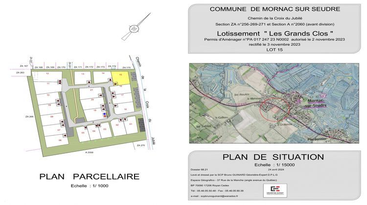 Ma-Cabane - Vente Terrain Mornac-sur-Seudre, 383 m²