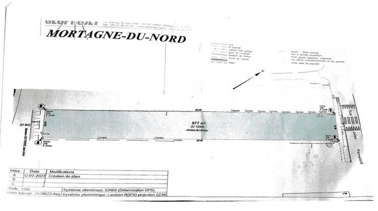 Ma-Cabane - Vente Terrain MORTAGNE DU NORD, 877 m²