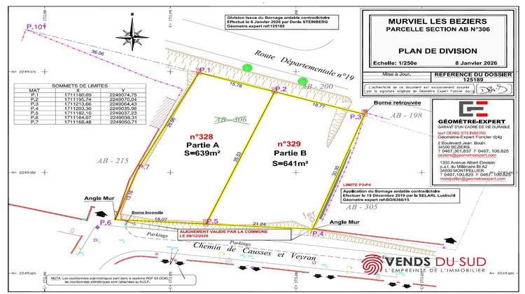 Ma-Cabane - Vente Terrain MURVIEL LES BEZIERS, 639 m²