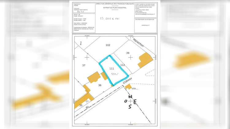Ma-Cabane - Vente Terrain Nampont, 534 m²