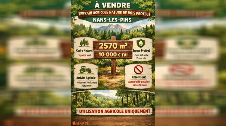 Ma-Cabane - Vente Terrain Nans-les-Pins, 2570 m²