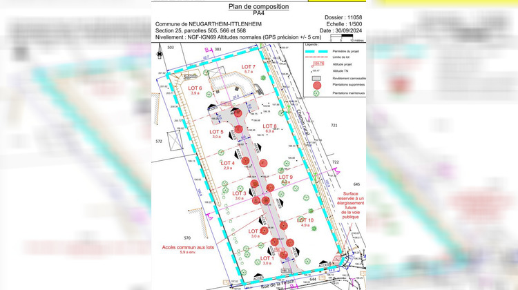 Ma-Cabane - Vente Terrain Neugartheim-Ittlenheim, 490 m²