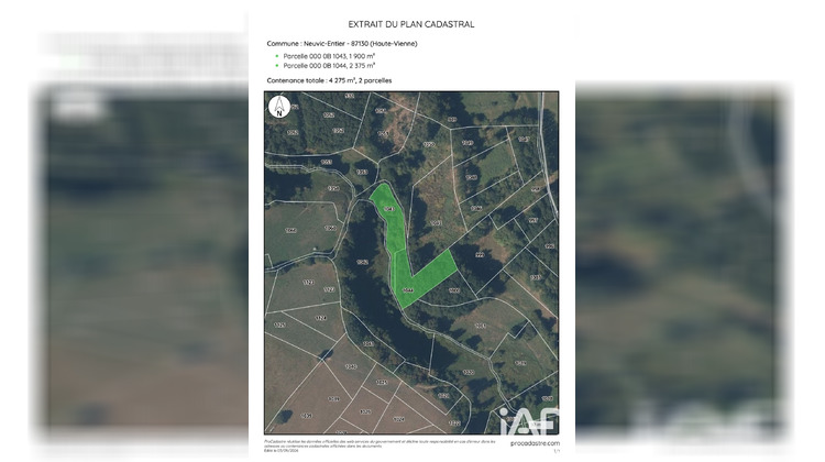 Ma-Cabane - Vente Terrain Neuvic-Entier, 4275 m²