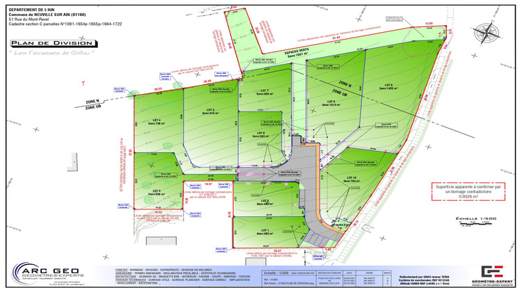 Ma-Cabane - Vente Terrain Neuville-sur-Ain, 1420 m²