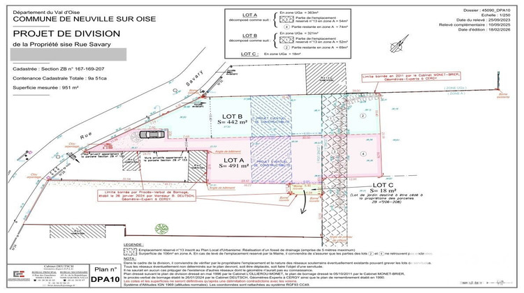 Ma-Cabane - Vente Terrain Neuville-sur-Oise, 442 m²