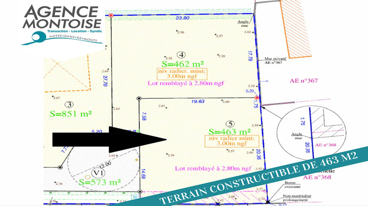 Ma-Cabane - Vente Terrain NOTRE-DAME-DE-MONTS, 463 m²