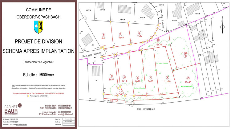 Ma-Cabane - Vente Terrain Oberdorf-Spachbach, 876 m²