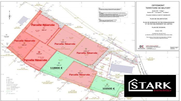 Ma-Cabane - Vente Terrain Offemont, 1000 m²