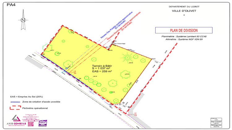 Ma-Cabane - Vente Terrain OLIVET, 1000 m²