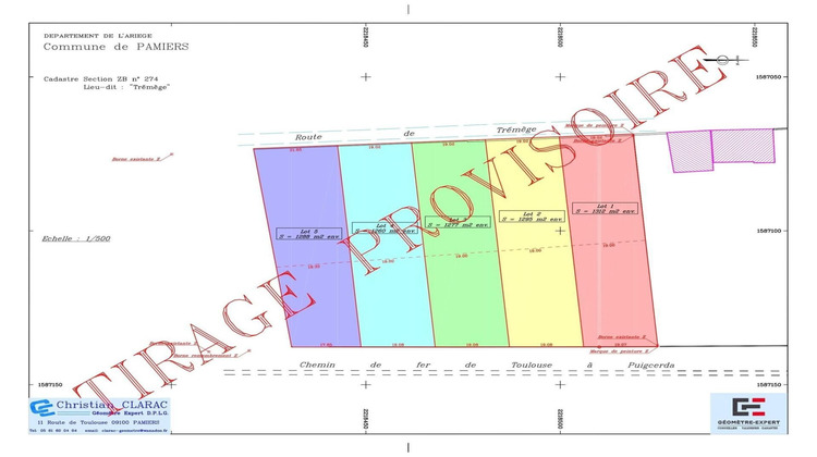 Ma-Cabane - Vente Terrain Pamiers, 1295 m²