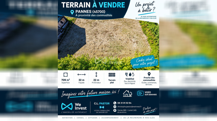 Ma-Cabane - Vente Terrain Pannes, 709 m²