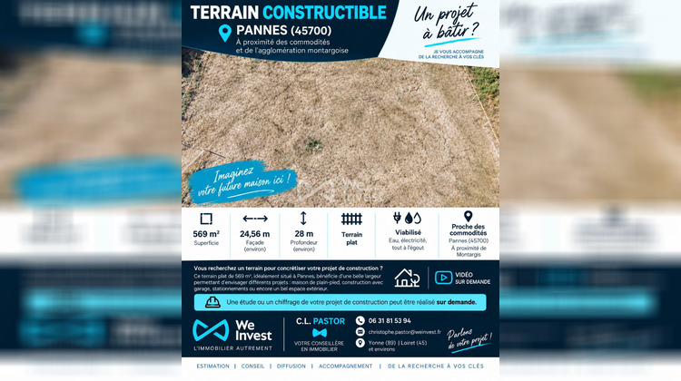 Ma-Cabane - Vente Terrain Pannes, 569 m²