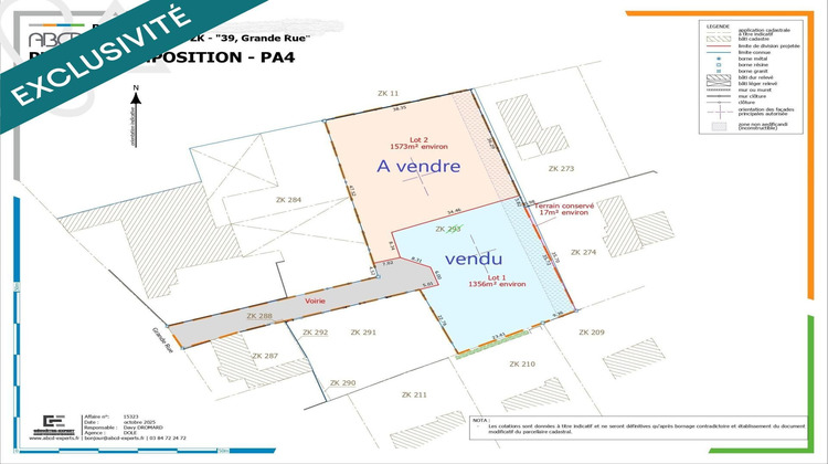 Ma-Cabane - Vente Terrain Parcey, 1572 m²
