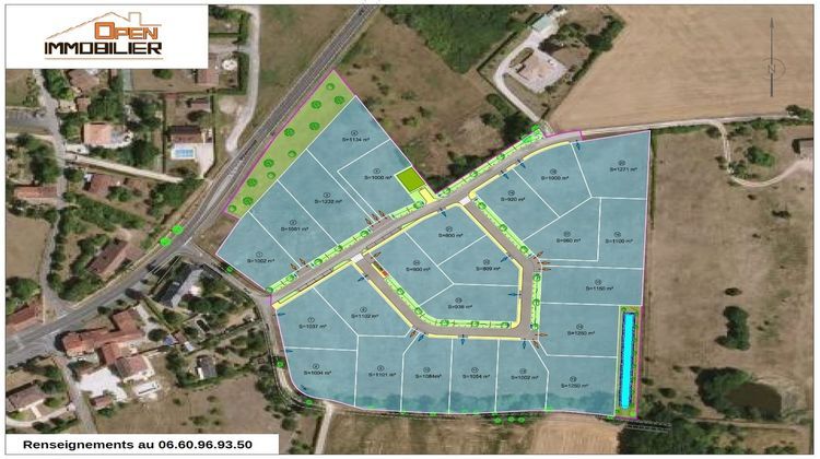 Ma-Cabane - Vente Terrain Périgueux, 1134 m²