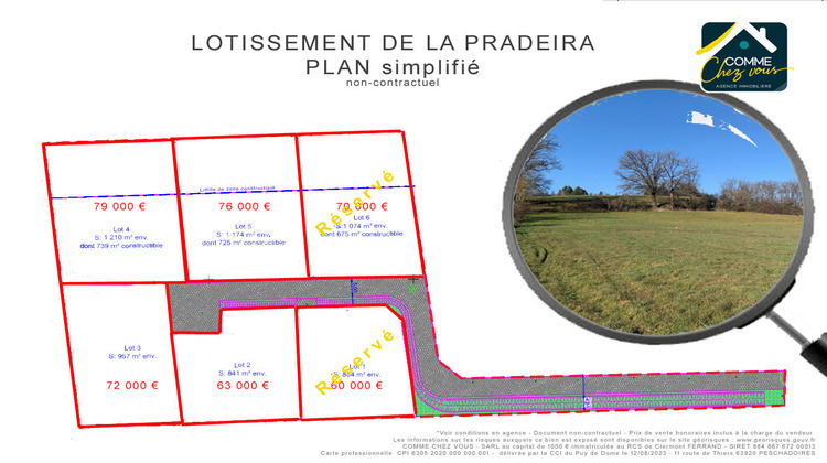 Ma-Cabane - Vente Terrain PESCHADOIRES, 841 m²