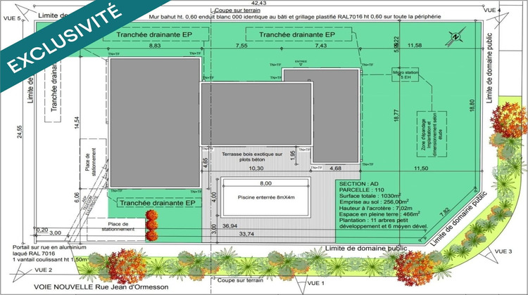 Ma-Cabane - Vente Terrain Pessac, 1030 m²