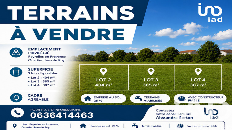 Ma-Cabane - Vente Terrain Peyrolles-en-Provence, 385 m²