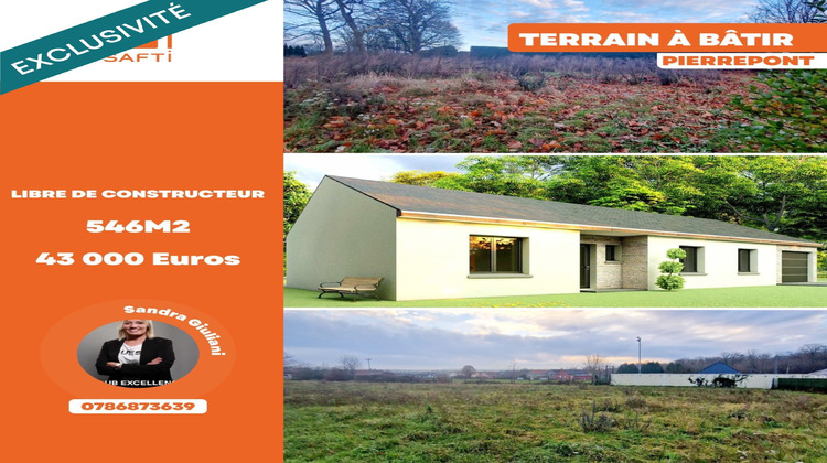 Ma-Cabane - Vente Terrain Pierrepont, 546 m²