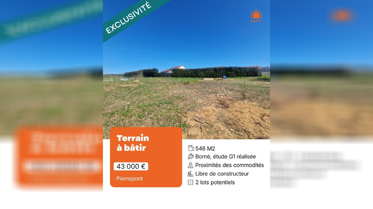 Ma-Cabane - Vente Terrain Pierrepont, 546 m²