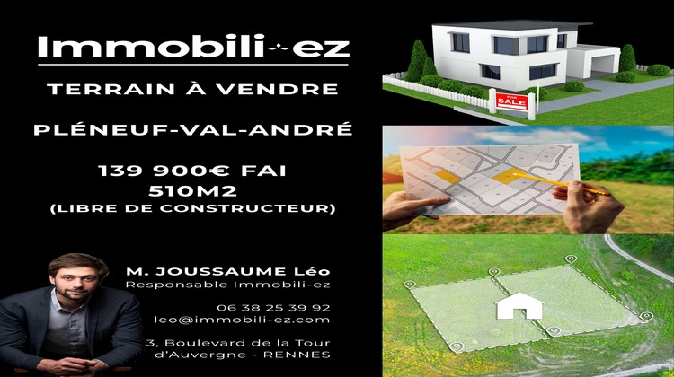Ma-Cabane - Vente Terrain Pléneuf-Val-André, 510 m²