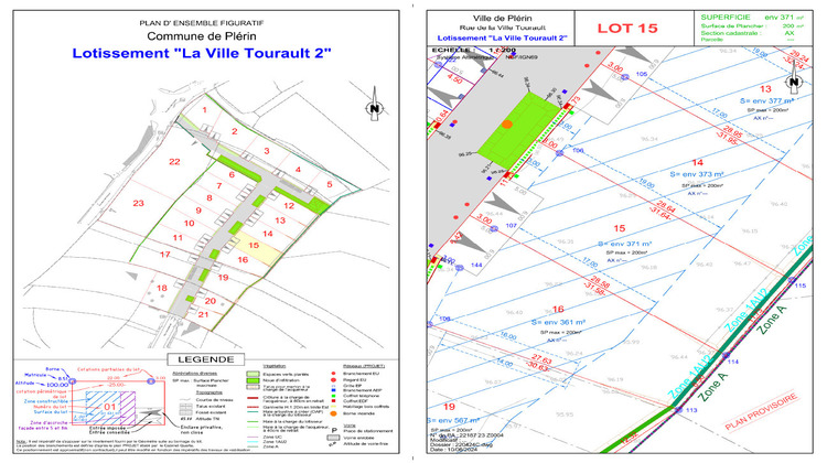 Ma-Cabane - Vente Terrain PLERIN, 371 m²