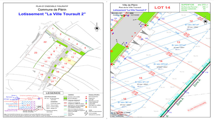 Ma-Cabane - Vente Terrain PLERIN, 373 m²