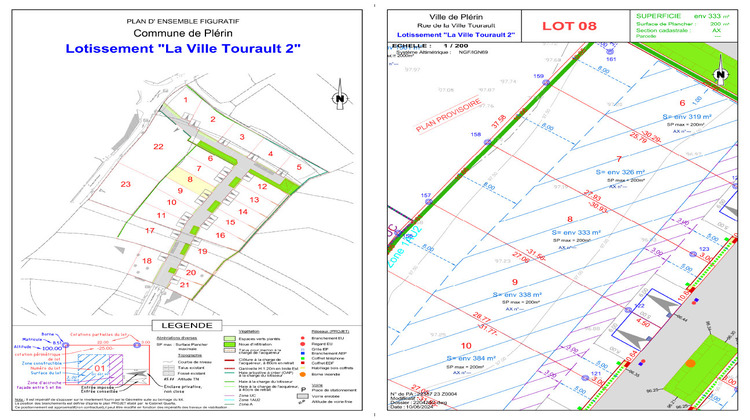 Ma-Cabane - Vente Terrain PLERIN, 333 m²