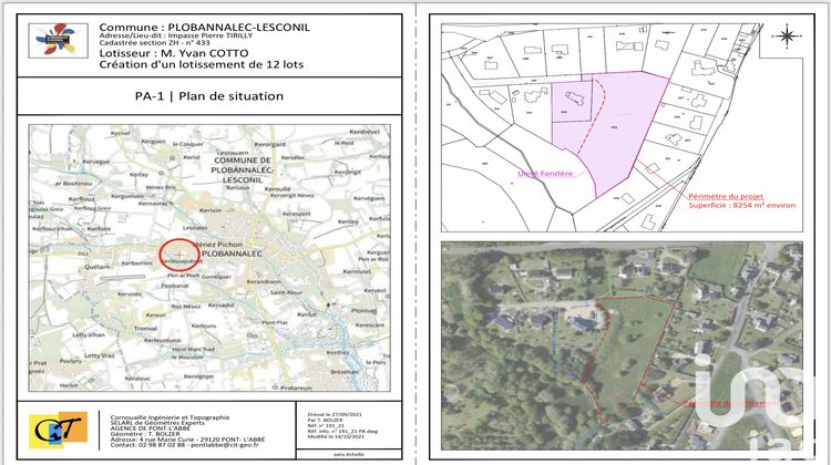 Ma-Cabane - Vente Terrain Plobannalec-Lesconil, 513 m²