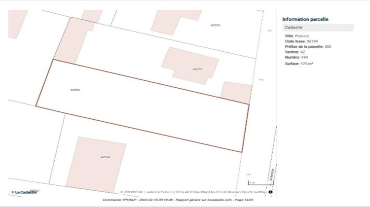 Ma-Cabane - Vente Terrain Poitiers, 475 m²