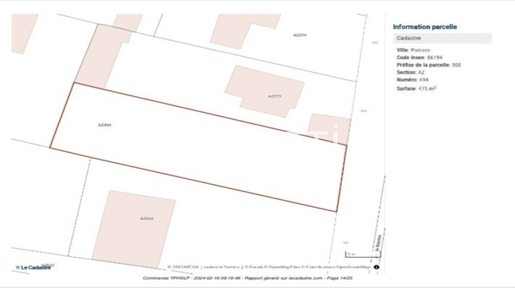 Ma-Cabane - Vente Terrain Poitiers, 495 m²