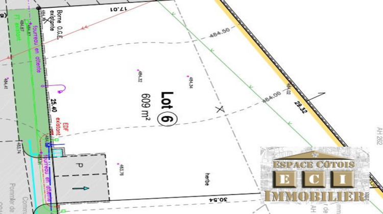 Ma-Cabane - Vente Terrain Pommier-de-Beaurepaire, 609 m²