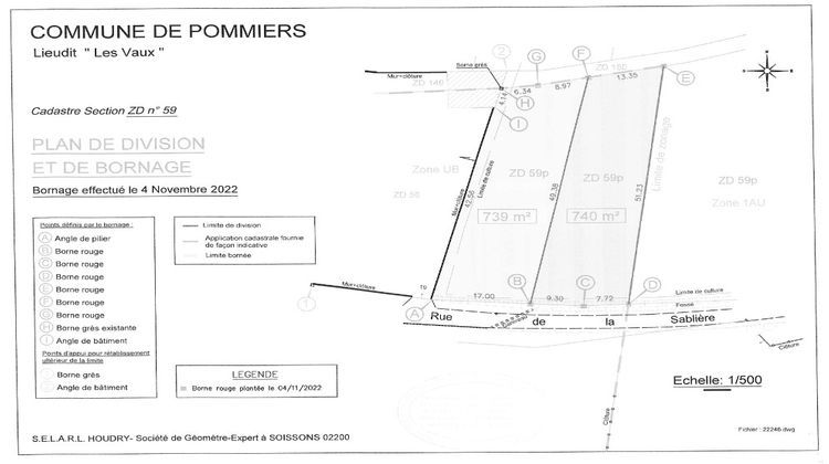 Ma-Cabane - Vente Terrain POMMIERS, 739 m²