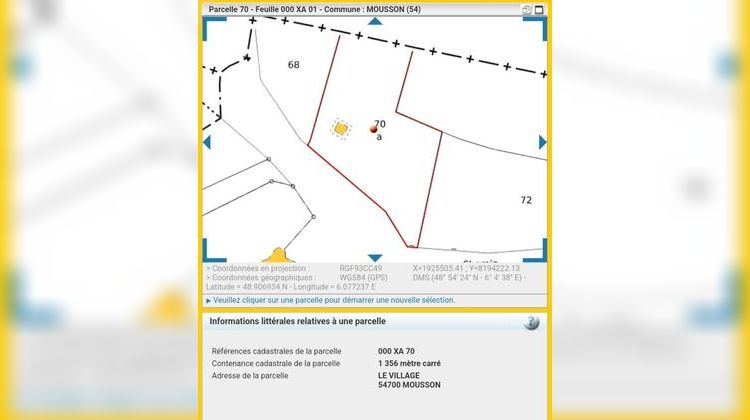 Ma-Cabane - Vente Terrain PONT A MOUSSON, 1356 m²