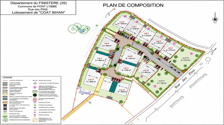 Ma-Cabane - Vente Terrain Pont-l'Abbé, 521 m²