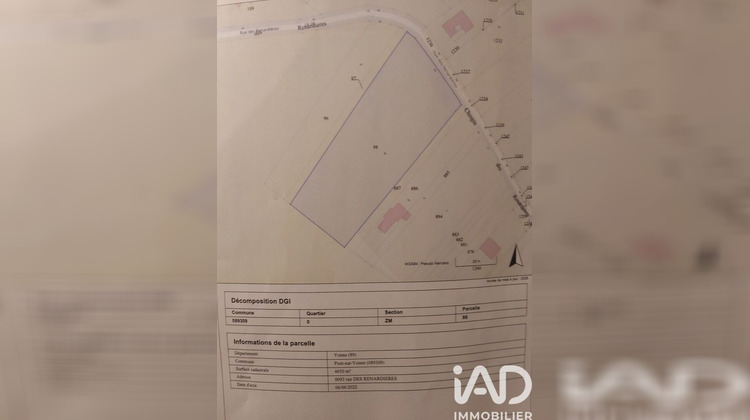 Ma-Cabane - Vente Terrain Pont-sur-Yonne, 9727 m²