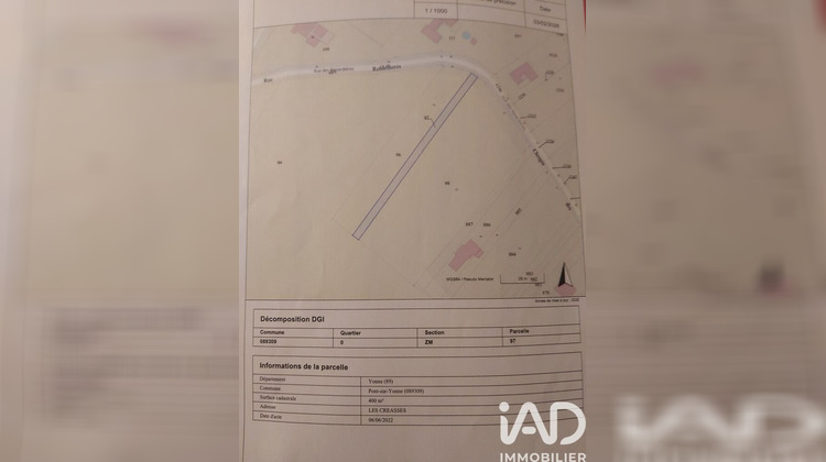 Ma-Cabane - Vente Terrain Pont-sur-Yonne, 9727 m²