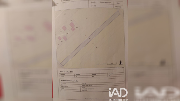 Ma-Cabane - Vente Terrain Pont-sur-Yonne, 9727 m²
