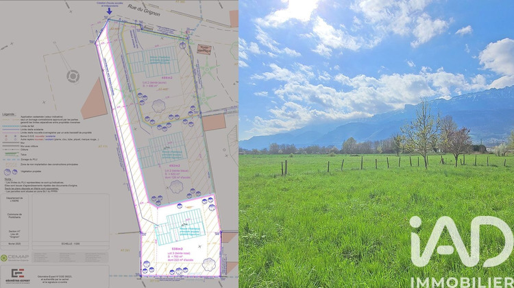 Ma-Cabane - Vente Terrain Pontcharra, 760 m²